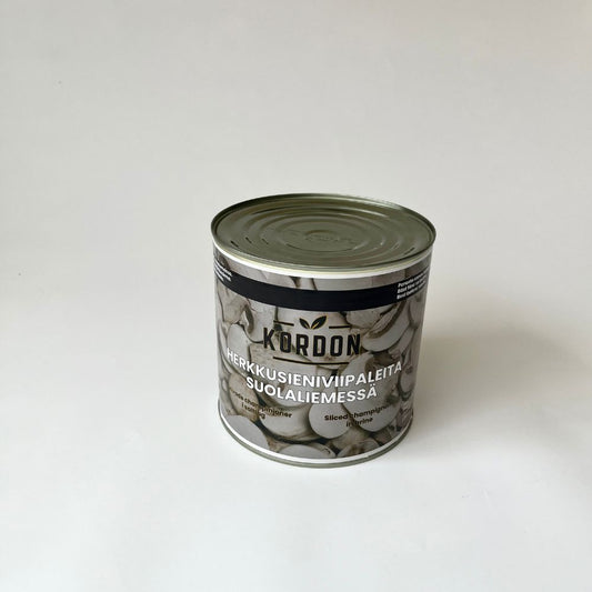 KORDON Herkkusieniviipaleita suolaliemessä 2,45 kg / 1,38 kg