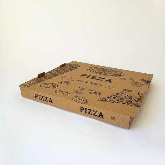 HOT&FRESH DESIGN 32×32×3,5 cm pizzalaatikko (100 kpl)