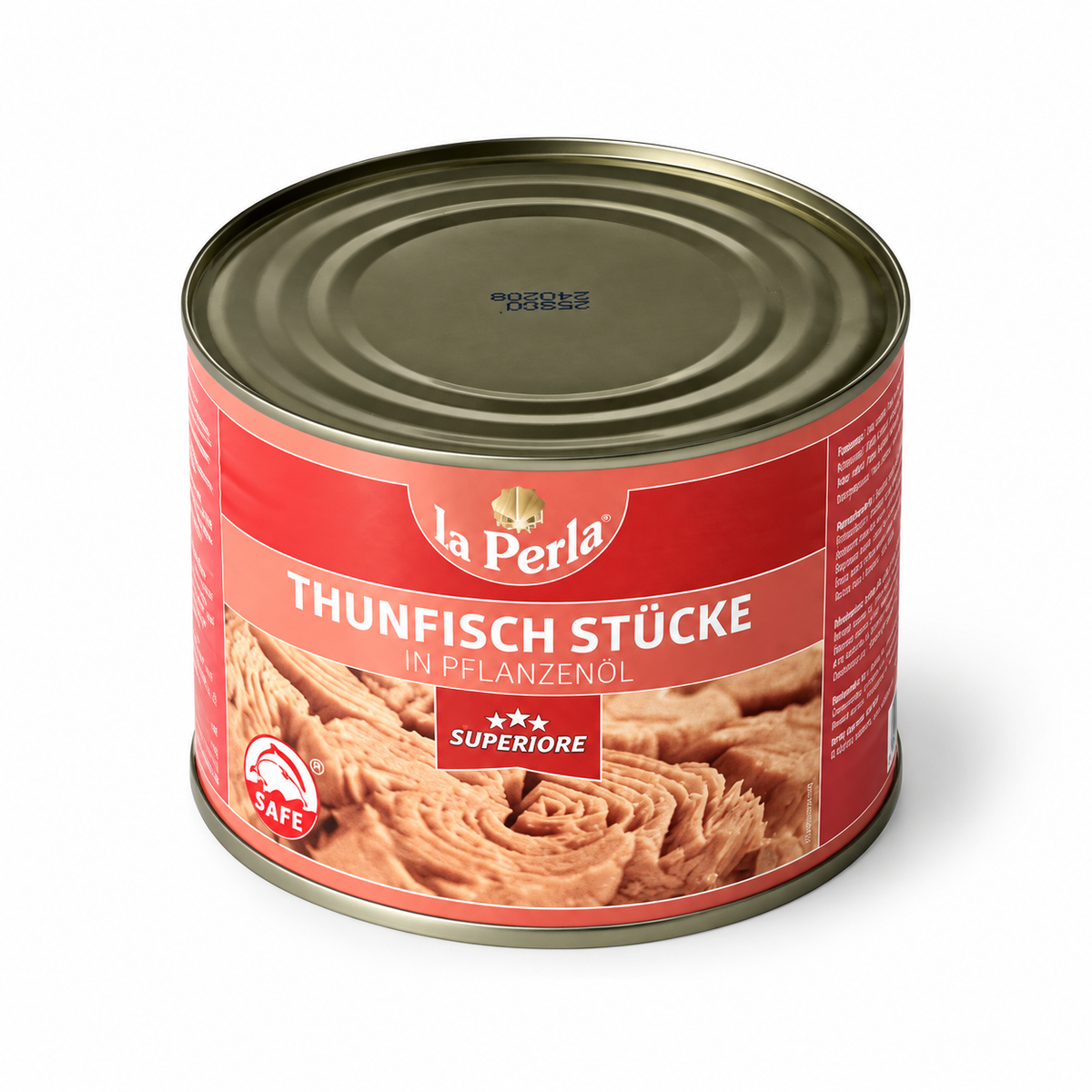 La Perla tuna in oil, 1705 g / 1260 g × 6 tins
