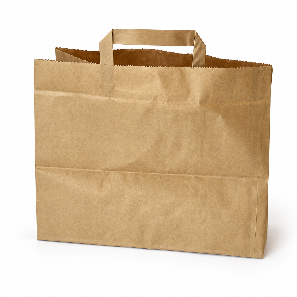 Brown paper shopping bag 32 × 16 × 45 cm, 200 pcs / box