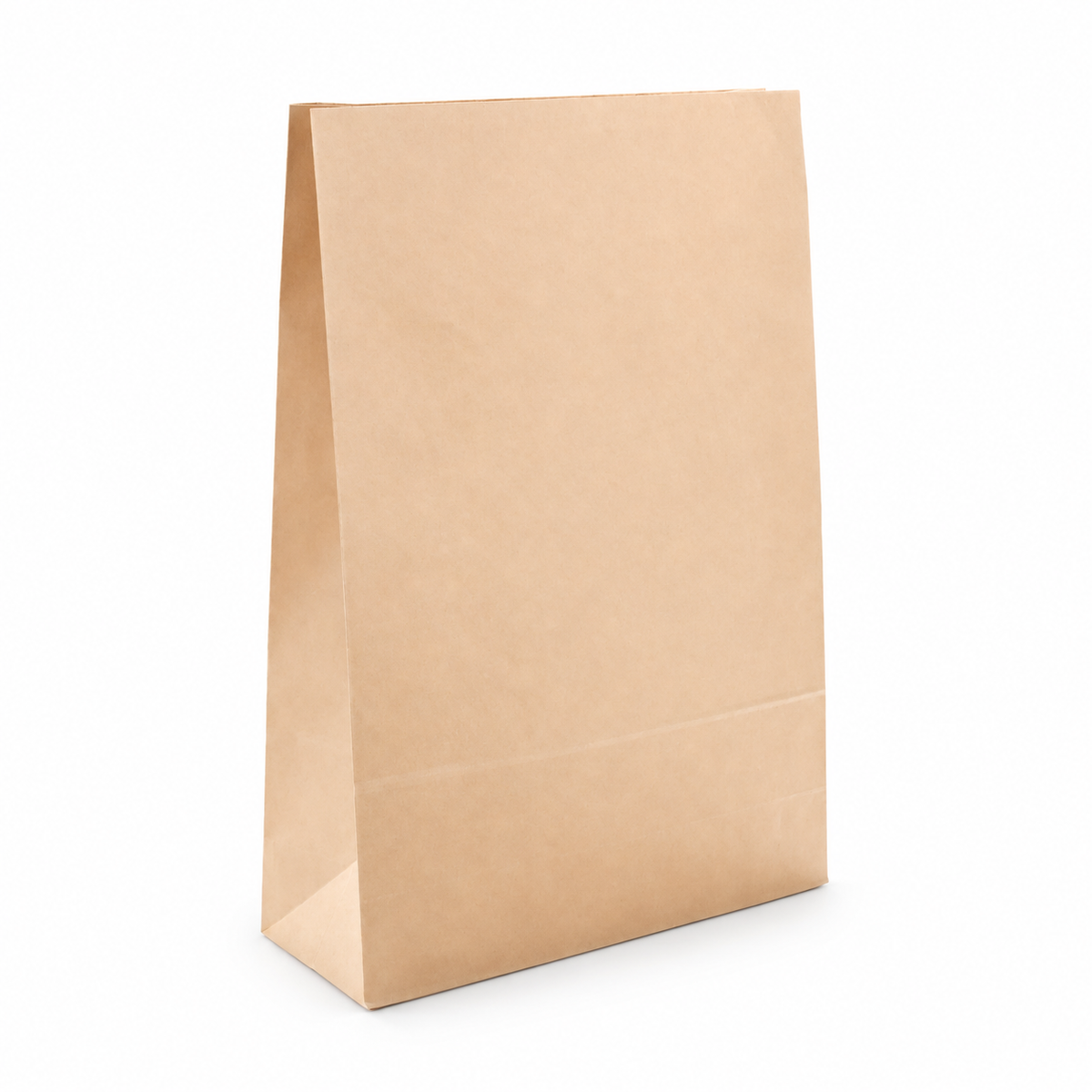 Brown flat-bottom paper bag 14 × 5 × 45 cm, 500 pcs