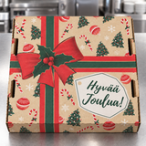 🎄 Jouluteemainen pizzalaatikko – 2 osainen FIN-malli - 45 ltk - 1ltk/100 kpl — Tuotekuva 4