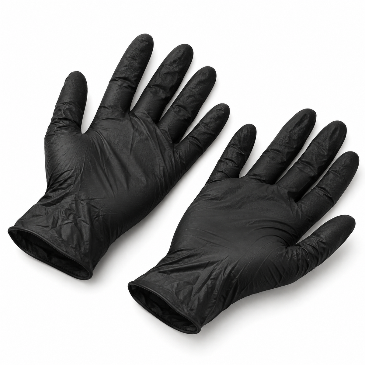 Destikên nîtrîlê Worksafe, mezinahî M, reş, 100 perçe / qutî